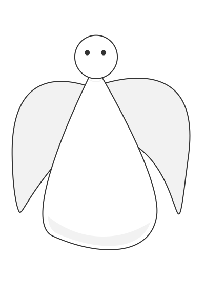 Simple angel clipart