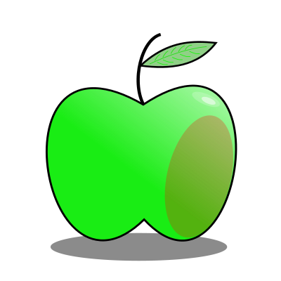 Simple apple clipart