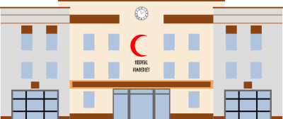 Simple Art Deco Hospital clipart
