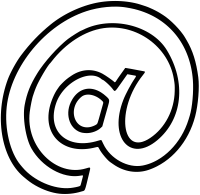 Simple 'at' symbol clipart