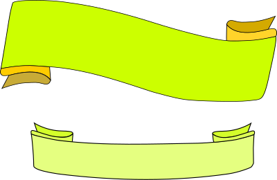 Simple banners clipart