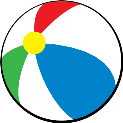 Simple Beach Ball clipart