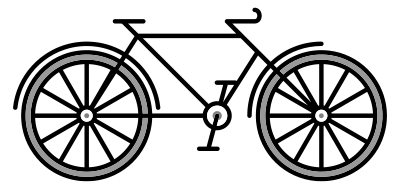 Simple Bicycle clipart