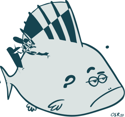 Simple Big Fish Cartoon clipart