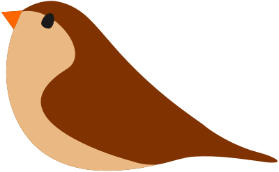 Simple bird 2 clipart