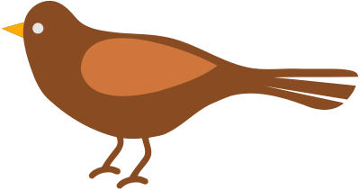 Simple bird clipart