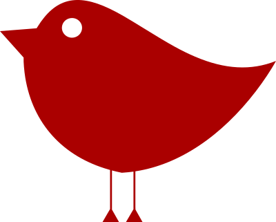Simple birdie vectorized clipart