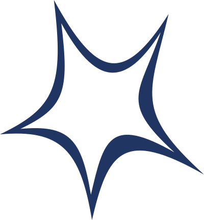 Simple Blue Star clipart
