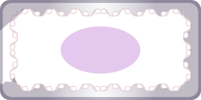 Simple Border - White / Violet clipart