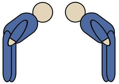 Simple Bowing clipart