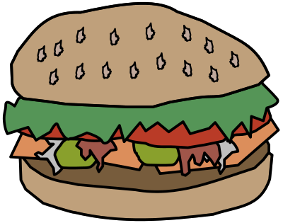 Simple Burger clipart