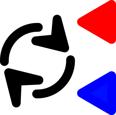 Simple cadence icon with min/max indicator clipart