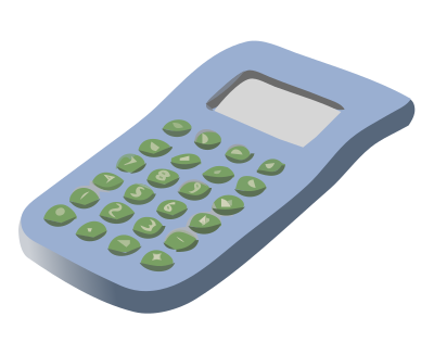 Simple calculator 01 clipart