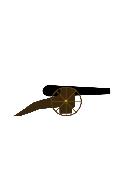 Simple Cannon clipart