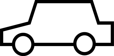 Simple car icon clipart