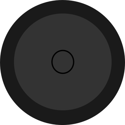 Simple Car Wheel Tire Rims Side View clipart