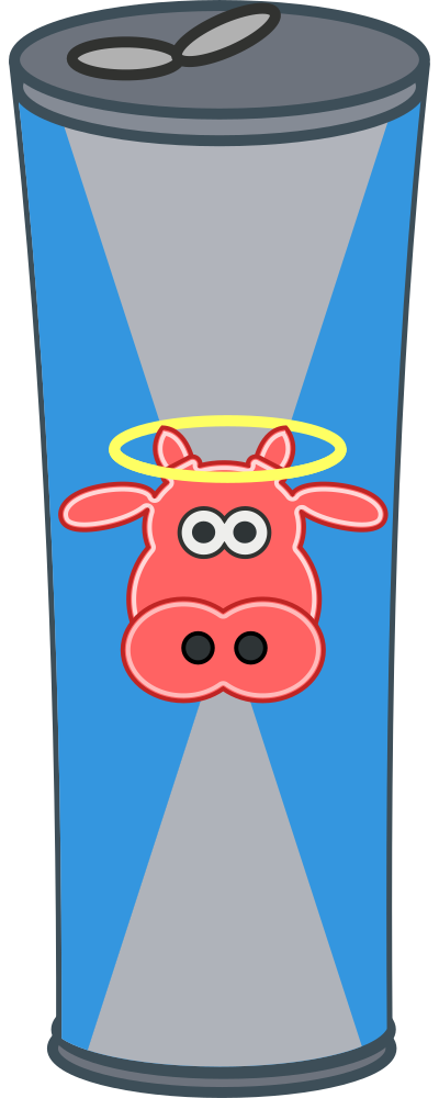 Simple Cartoon Energy Drink Can clipart