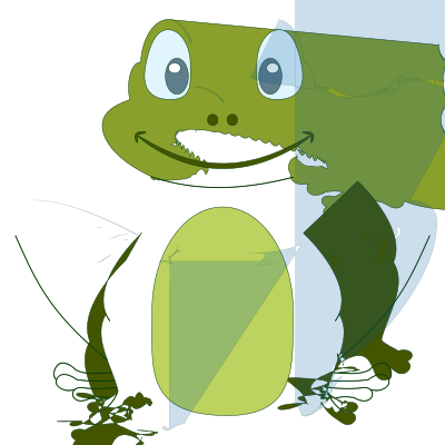 Simple Cartoon Frog clipart