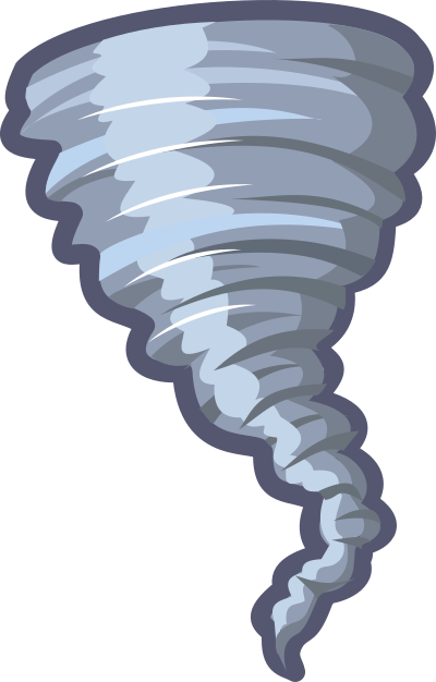 Simple Cartoon Tornado clipart