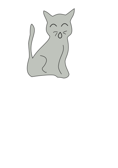 Simple cat clipart