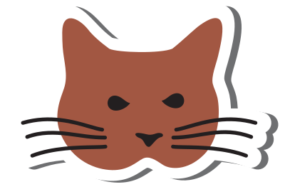 Simple Cat Head clipart
