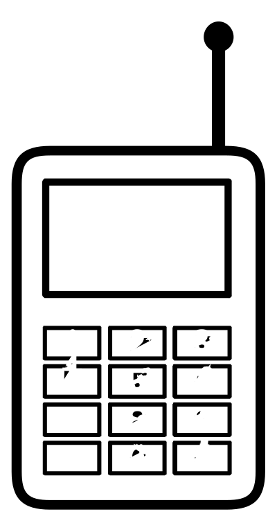 Simple cellphone clipart