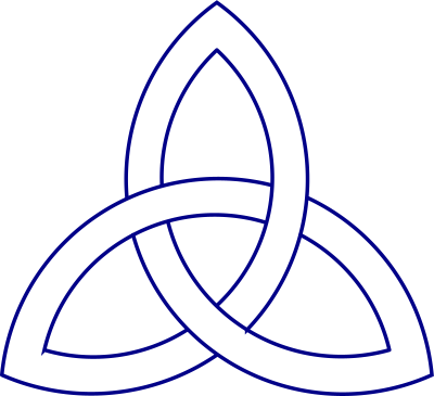 Simple celtic knot outline clipart