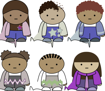 Simple characters clipart