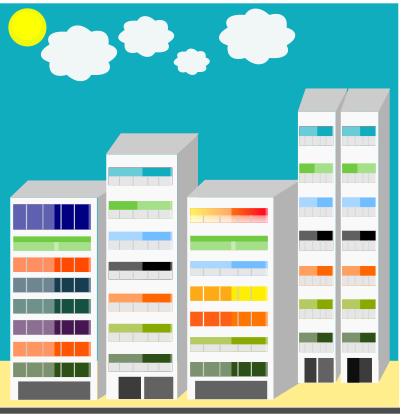 Simple City Skyscraper clipart