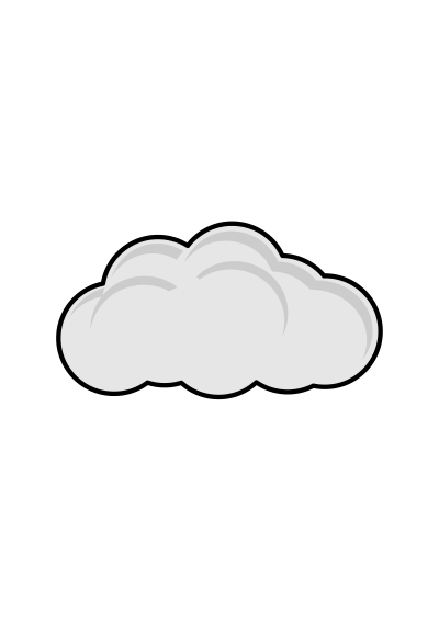 Simple Cloud clipart