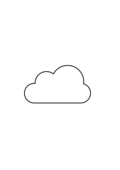Simple Cloud clipart