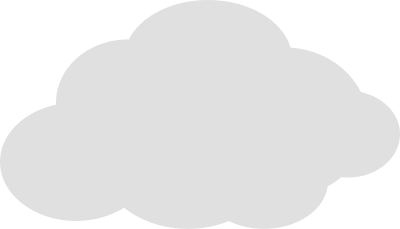 Simple cloud icon clipart
