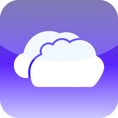 Simple Cloud Icon 2 clipart