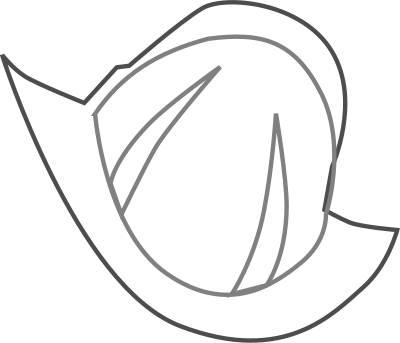 Simple conqueror's helmet clipart