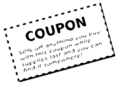 Simple Coupon clipart