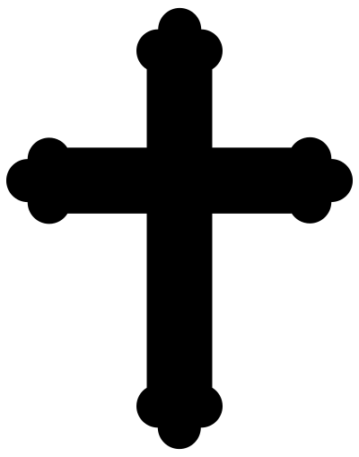 Simple Cross Silhouette Design 2 clipart