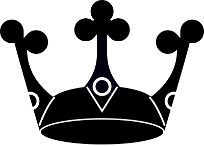 Simple crown silhouette clipart