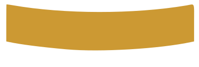 Simple curved banner in gold clipart