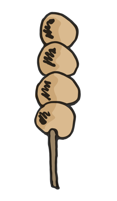 Simple Dango clipart