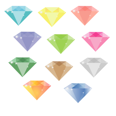 SIMPLE DIAMONDS clipart