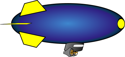 Simple Dirigible clipart