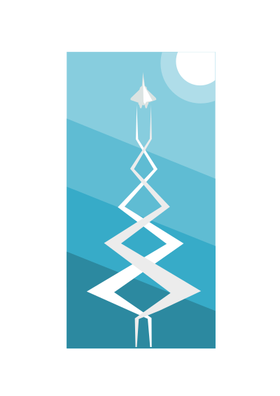 Simple drawing of plane clipart