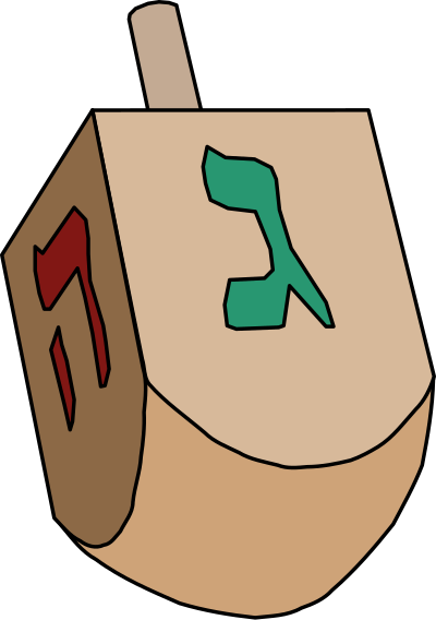 Simple Dreidel clipart