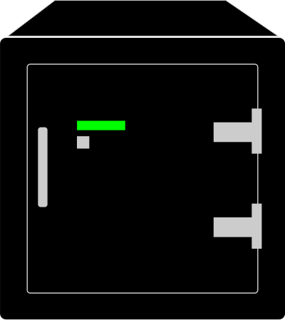 Simple Electronic Safety Vault clipart