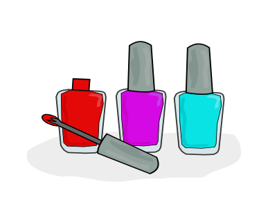 Simple Finger Nail Polish clipart