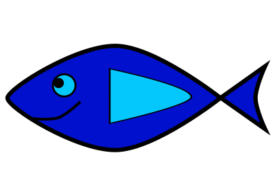 Simple fish 2 clipart