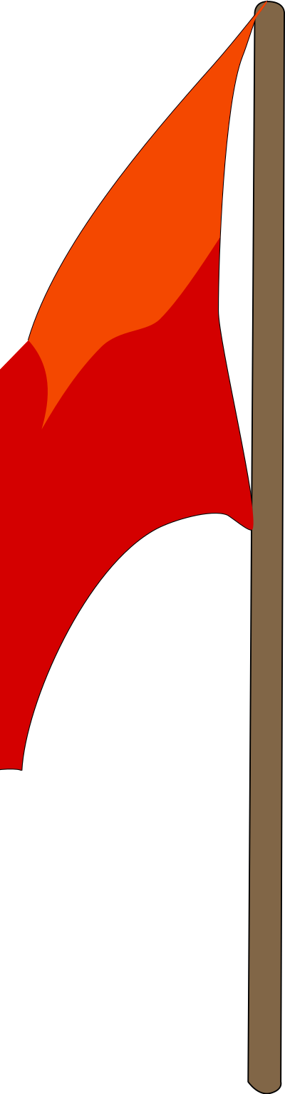 Simple flag two color clipart
