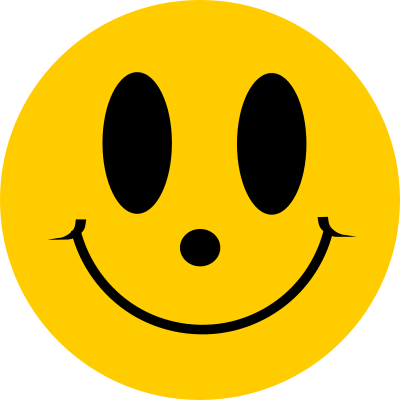 Simple Flat Smiley Face Smile clipart