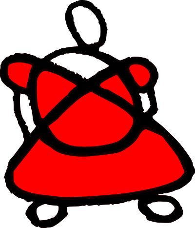 Simple Fugurine Red clipart