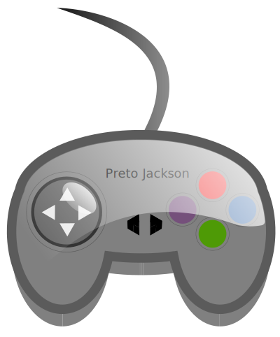 Simple game pad clipart